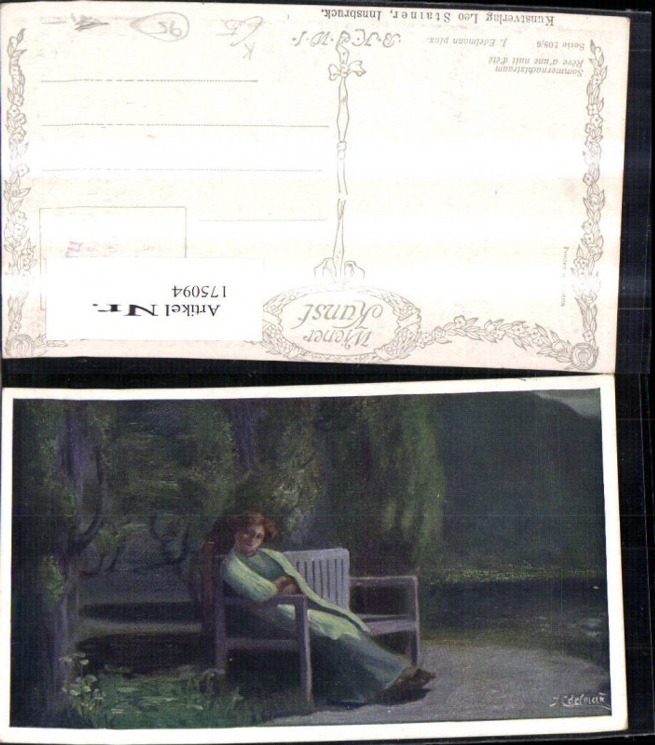 175094,Künstler Ak J. Edelmann Sommernachtstraum