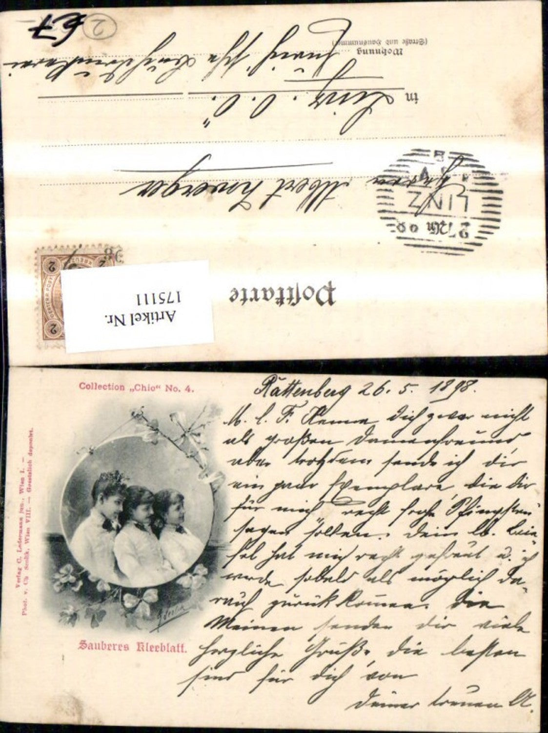 175111,Künstler Ak Collection Chio 4 Sauberes Kleeblatt