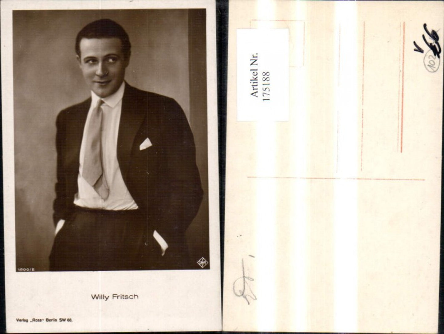 175188,Willy Fritsch pub Ross 1800/2