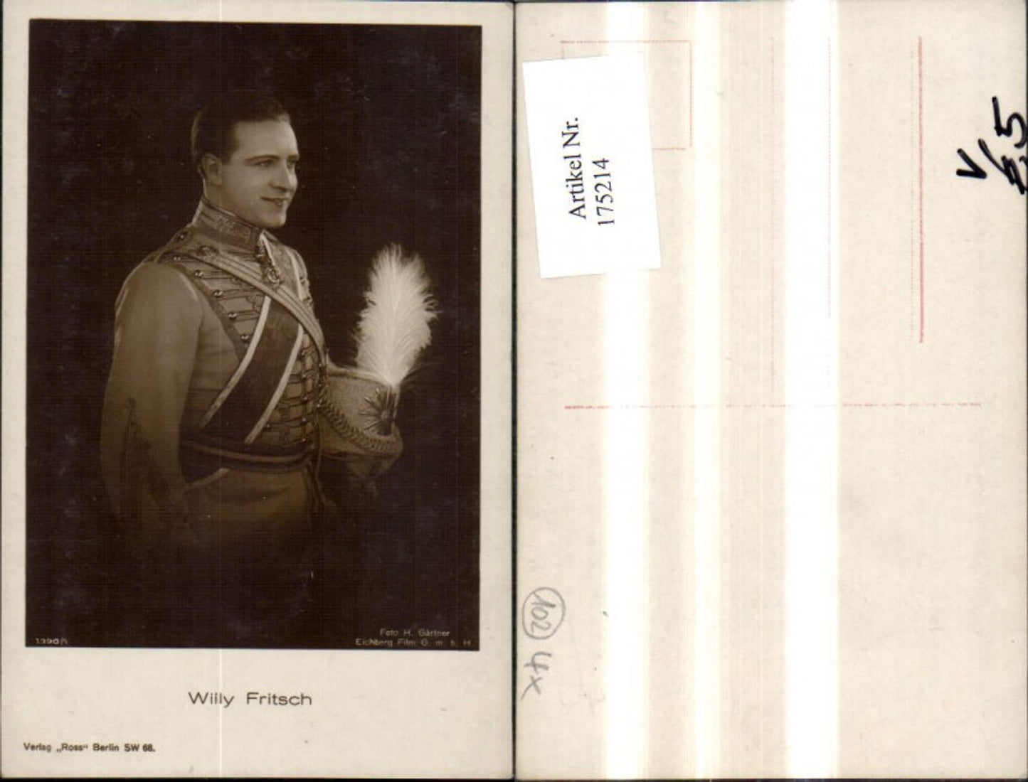 175214,Willy Fritsch pub Ross 1390/1