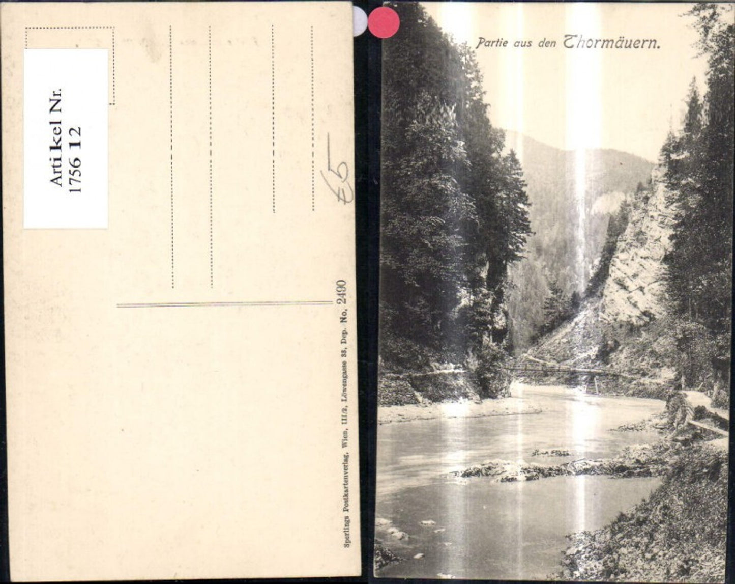 175612,Partie a. d. Thormäuern Tormäuer Ansicht m. Brücke Gaming Ötschergräben