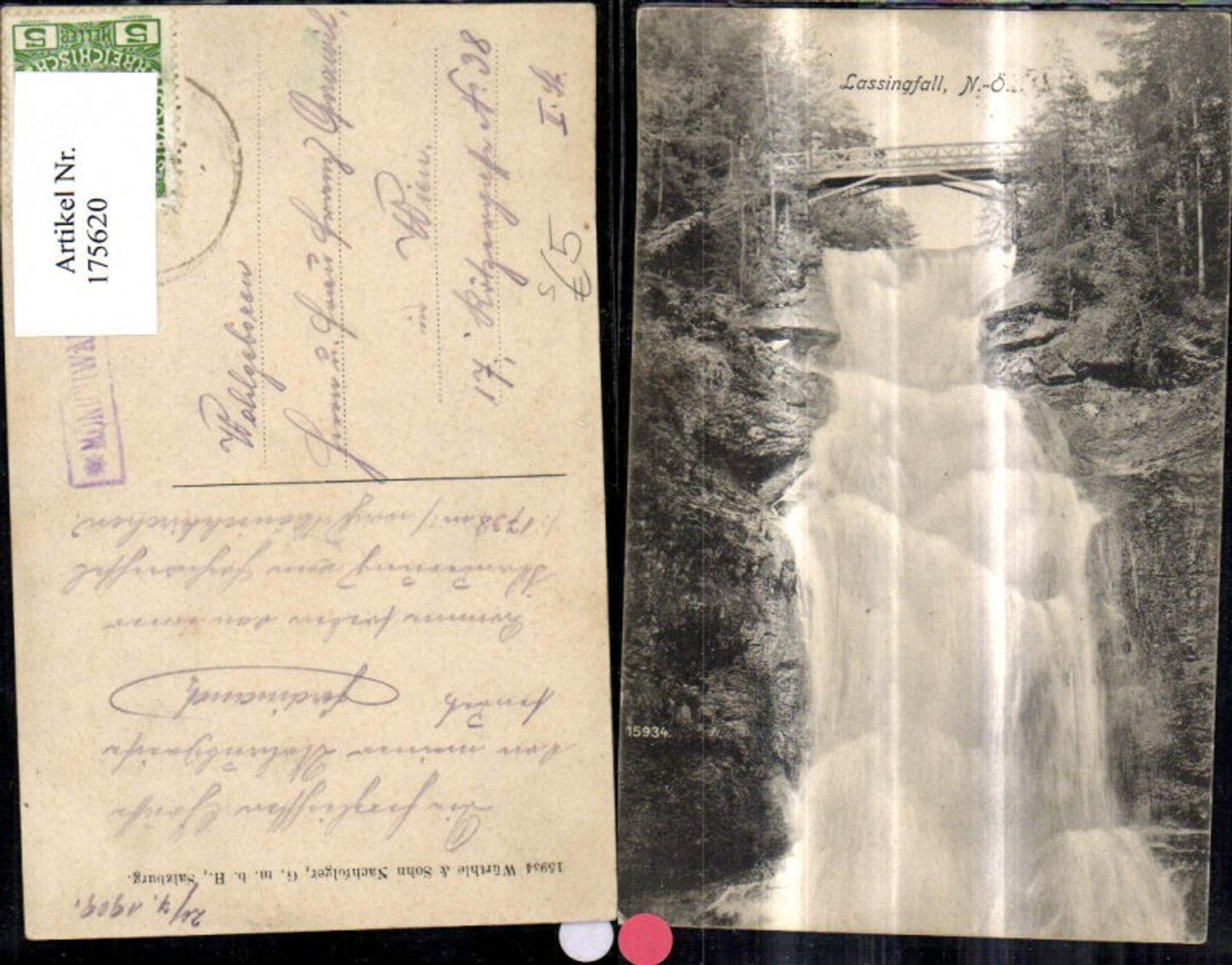 175620,Lassingfall Wasserfall Ötschergräben Stempel Mönichwald