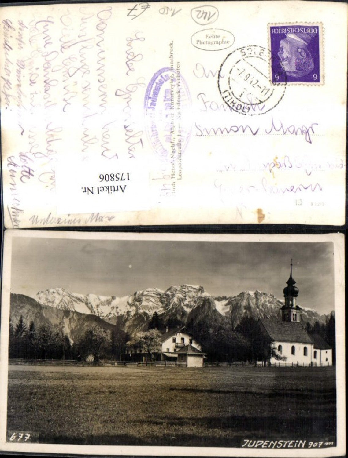 Alte Ansichtskarte – Old Postcard