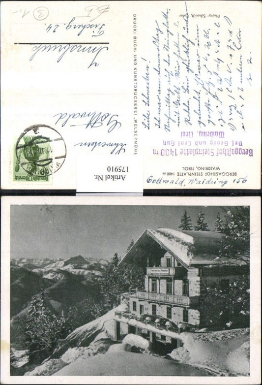 Alte Ansichtskarte – Old Postcard