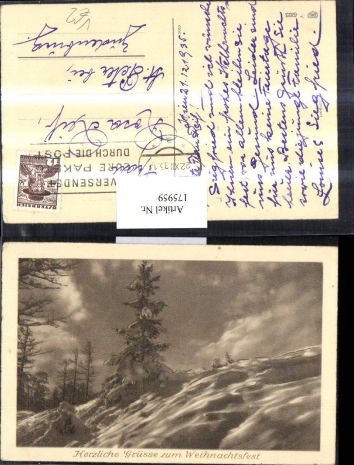 175959,Weihnachten Winterlandschaft Bäume pub EAS 6323