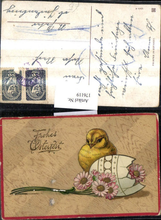 176119,Ostern Küken Blumen Ei