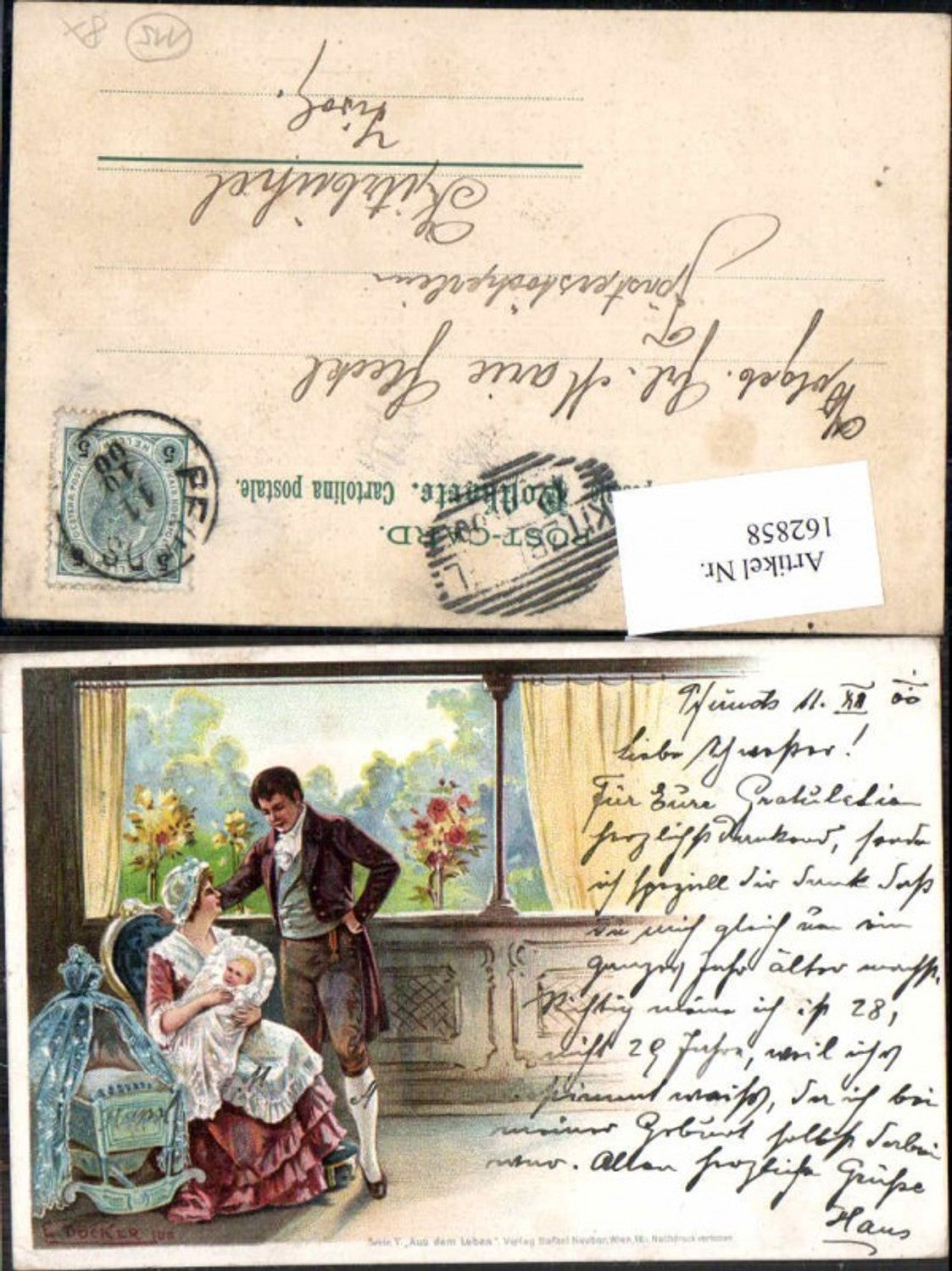 162858,Künstler AK E. Döcker jun. Aus dem Leben Ser. 5