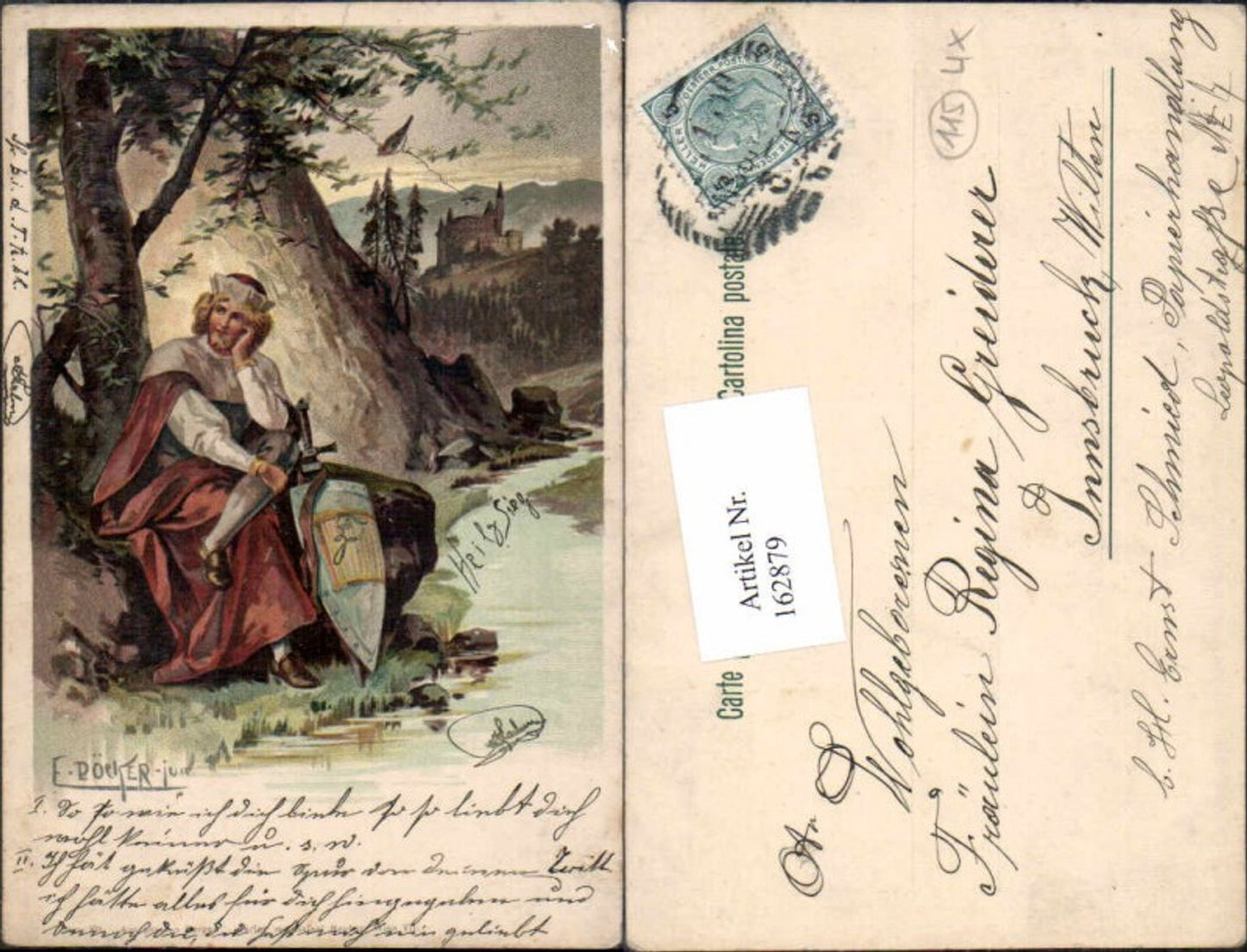 162879,Künstler AK E. Döcker jun. Ser 7 Aus unseren Bergen