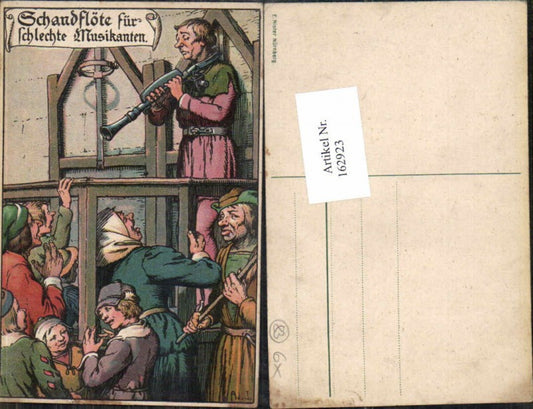 162923,Scherzkarte Scherz Humor Schandflöte Schlechte Musikanten