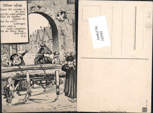 162942,Scherzkarte Scherz Humor Ulmer Spatz