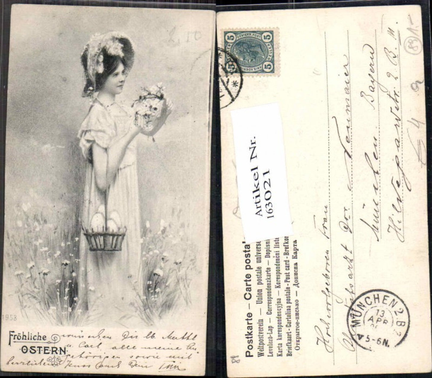 163021,Künstler AK Art Nouveau Jugendstil Mädchen Blumen