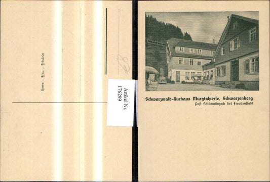 176299, Schwarzenberg Black Forest Kurhaus Murgtalperle