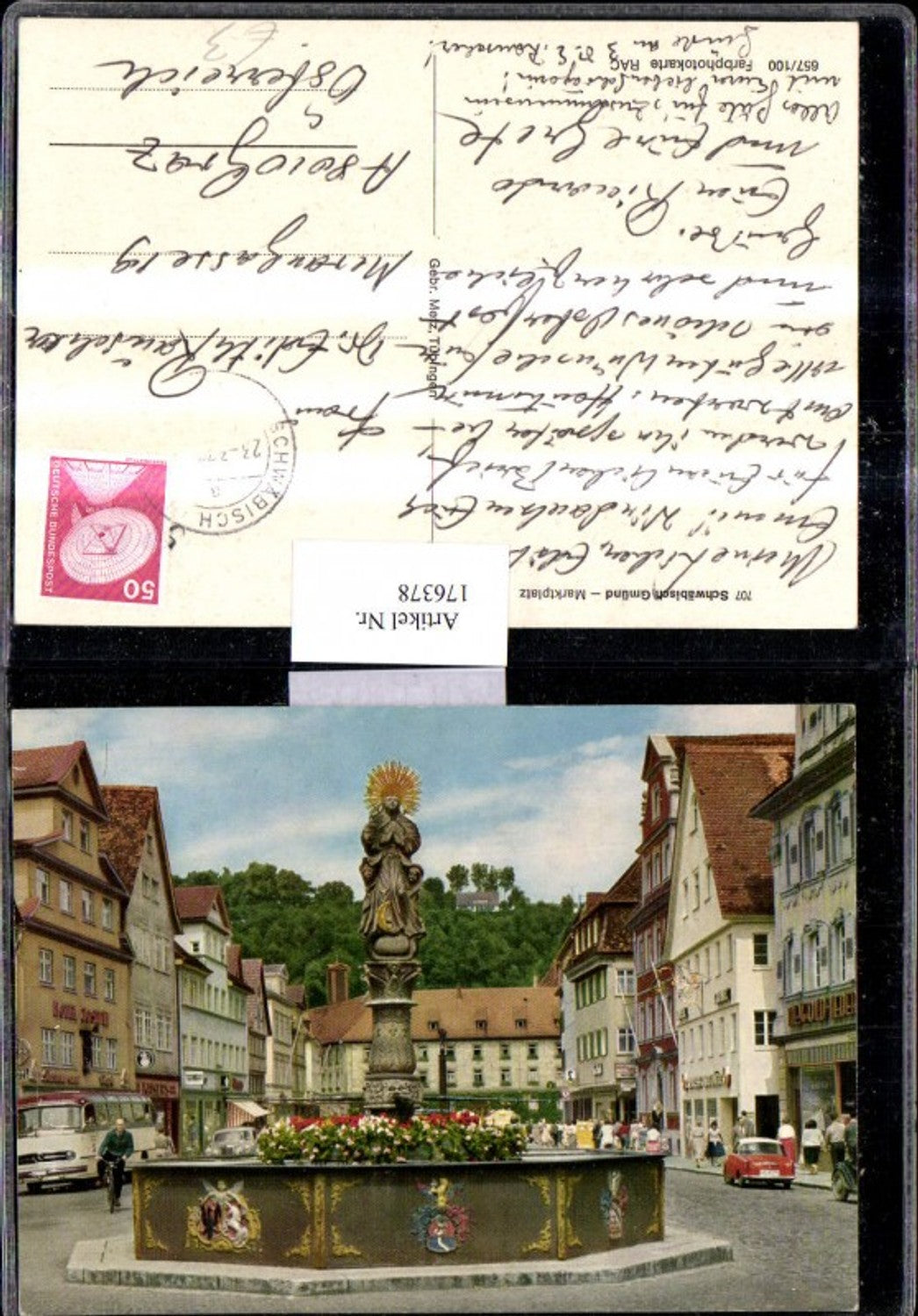 176378,Schwäbisch Gmünd Marktplatz Ortsansicht