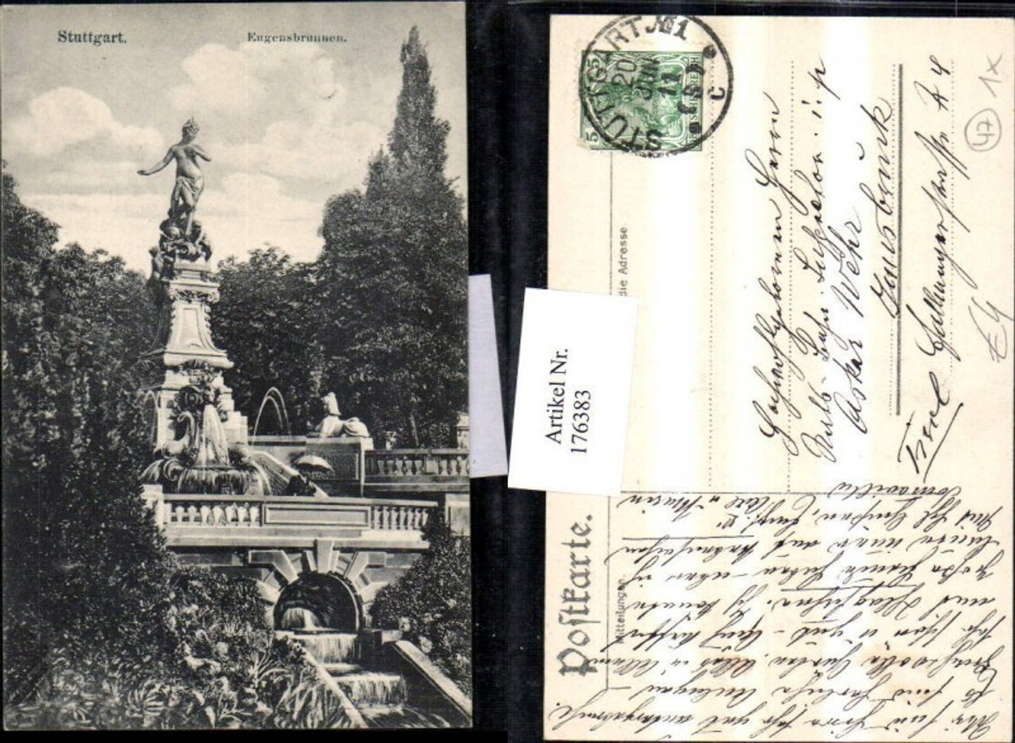 176383,Stuttgart Eugensbrunnen Brunnen