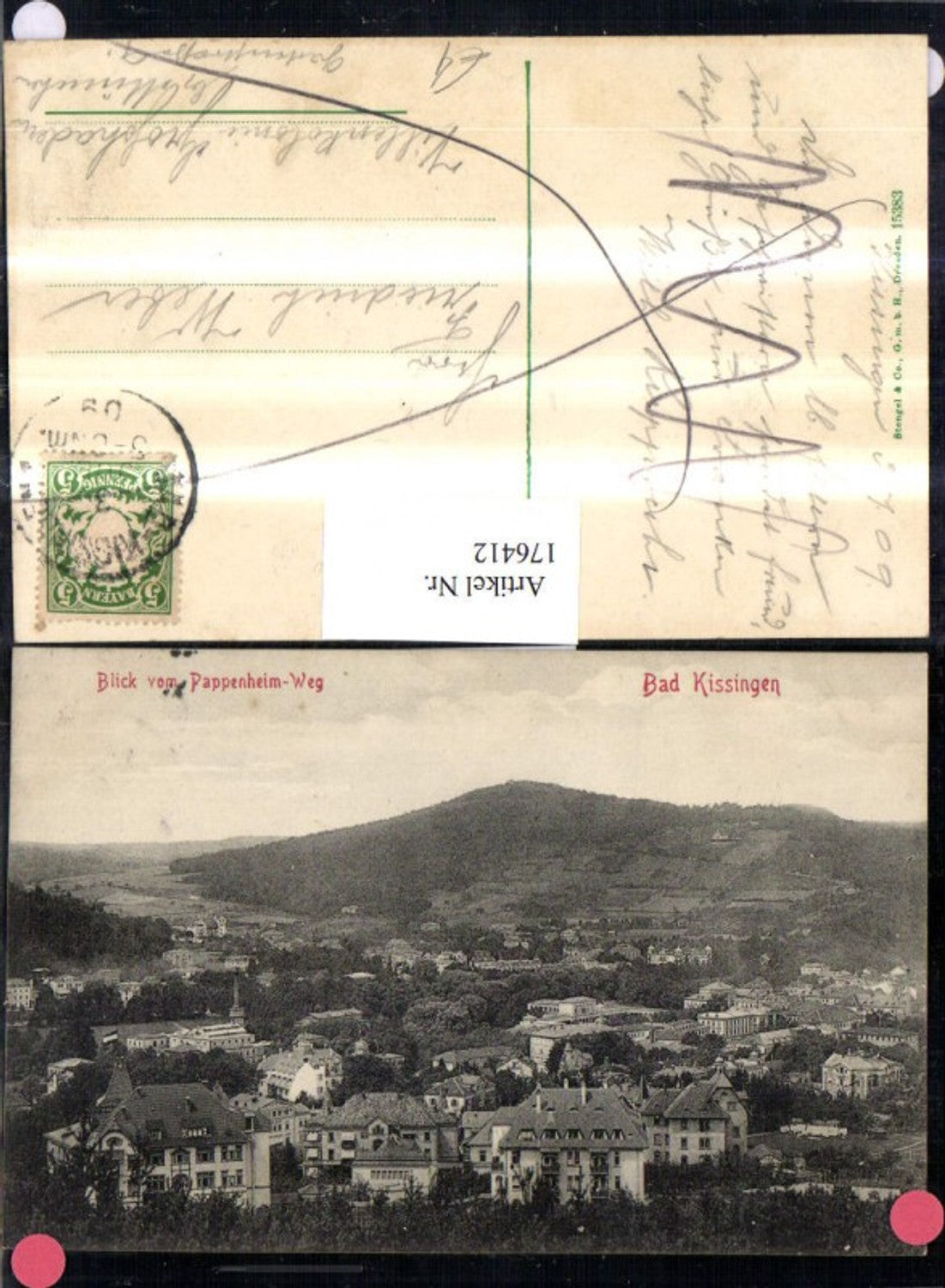 176412,Bad Kissingen Teilansicht Blick v. Pappenheim-Weg