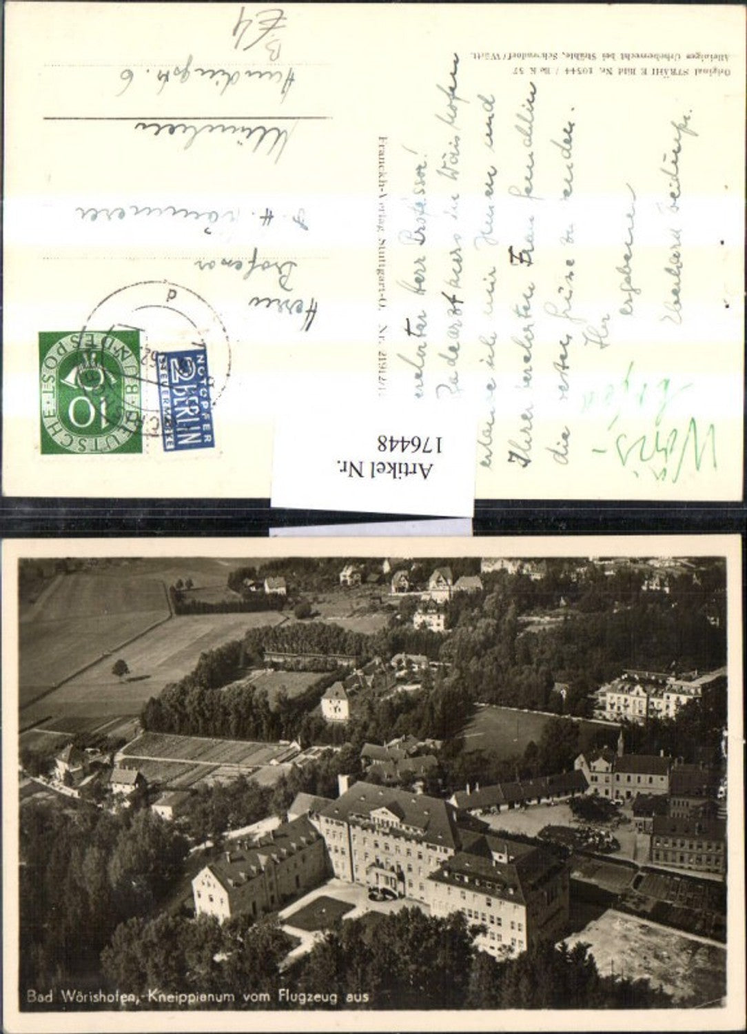 176448,Bad Wörishofen Kneippianum Ortsansicht Flugaufnahme