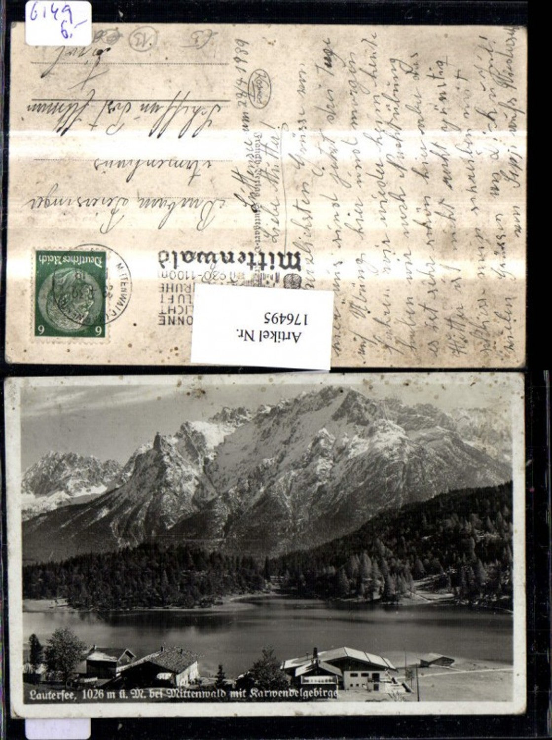 176495,Lautersee b. Mittenwald m. Karwendelgebirge