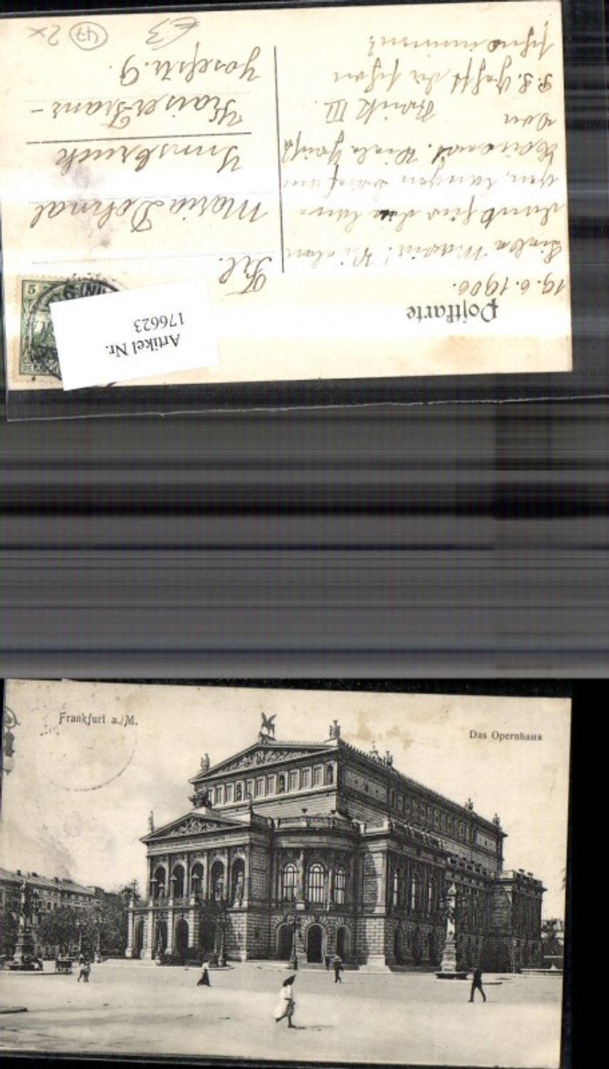 176623,Frankfurt a. Main Opernhaus m. Personen 1906