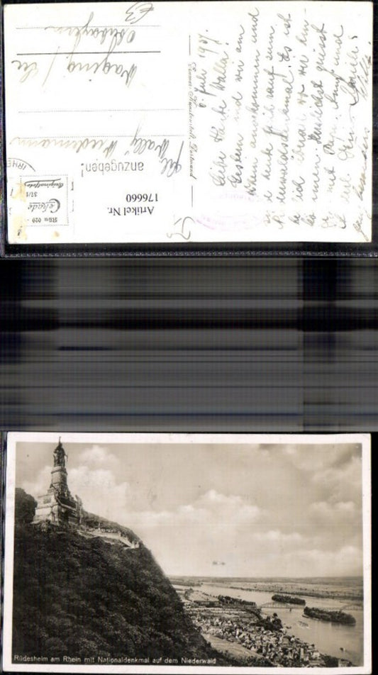 176660,Rüdesheim a. Rhein m. Nationaldenkmal a. d. Niederwald