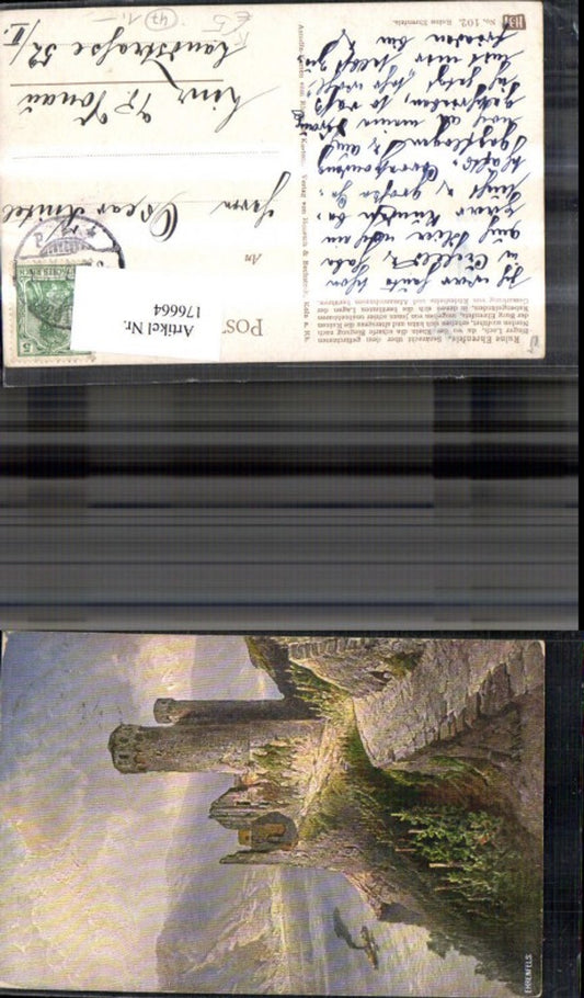 176664,Ehrenfels b. Rüdesheim am Rhein Künstler Ak sign N. Astudin
