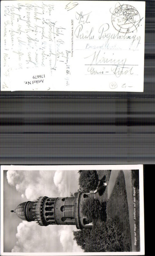 176679,Bergen a. Rügen Arndtturm a. d. Rugard