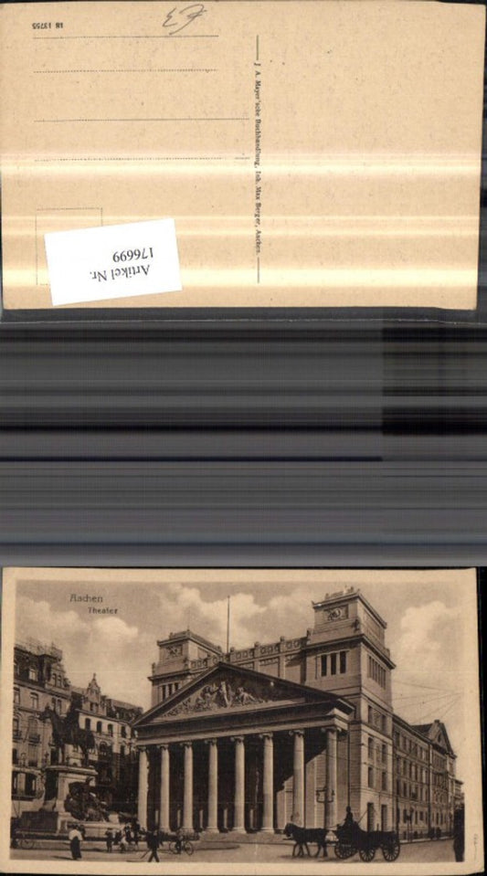 176699,Aachen Theater m. Kutsche Personen