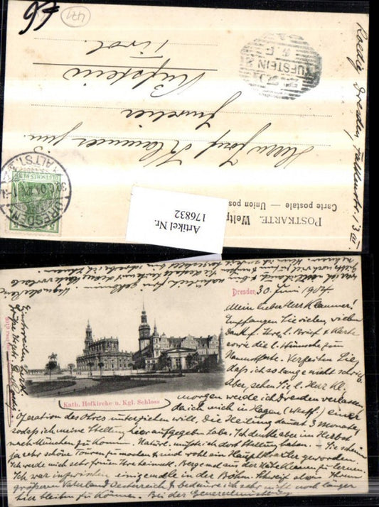 176832,Dresden Katholische Hofkirche Kirche u. Königliches Schloss