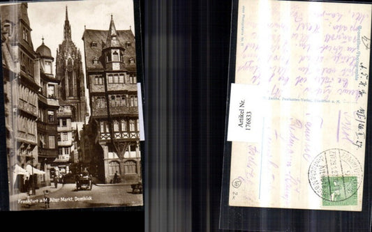 176833,Frankfurt a. M. Alter Markt Domblick Straßenansicht Ortsansicht