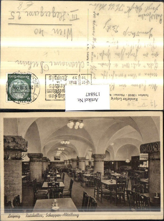 176847,Leipzig Rastkeller Schappen-Abteilung Bes. Karst