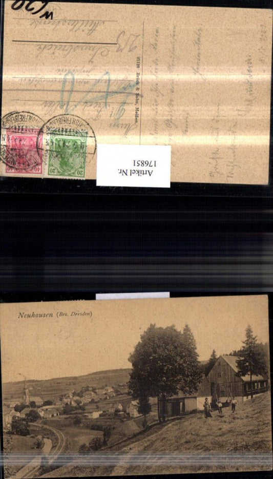 176851,Neuhausen Bez. Dresden Ortsansicht