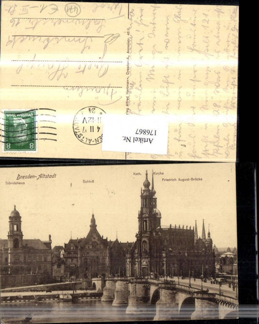 176867,Dresden Altstadt Ständehaus Schloss Kath. Kirche Friedrich August-Brücke
