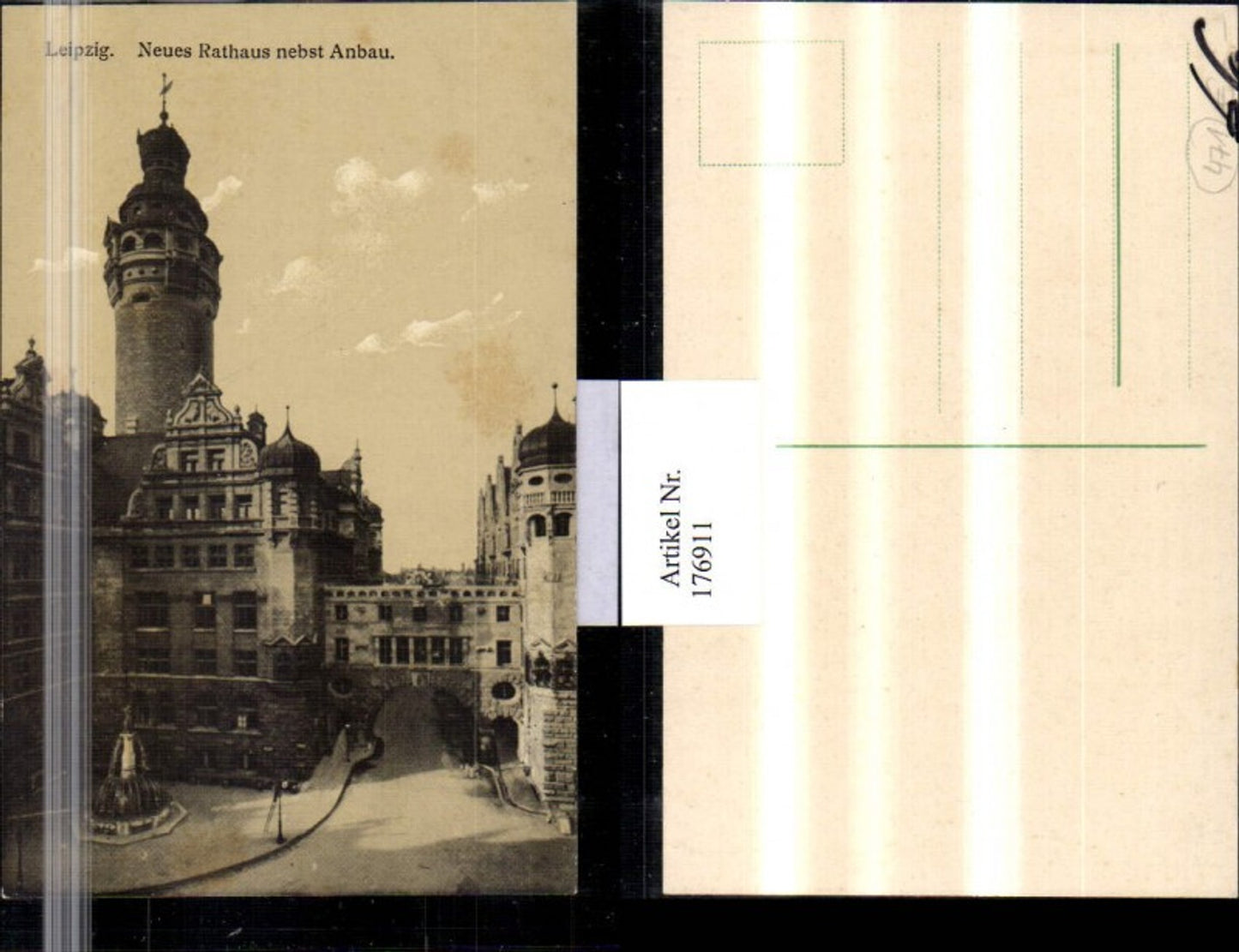 176911,Leipzig Neues Rathaus nebst Anbau