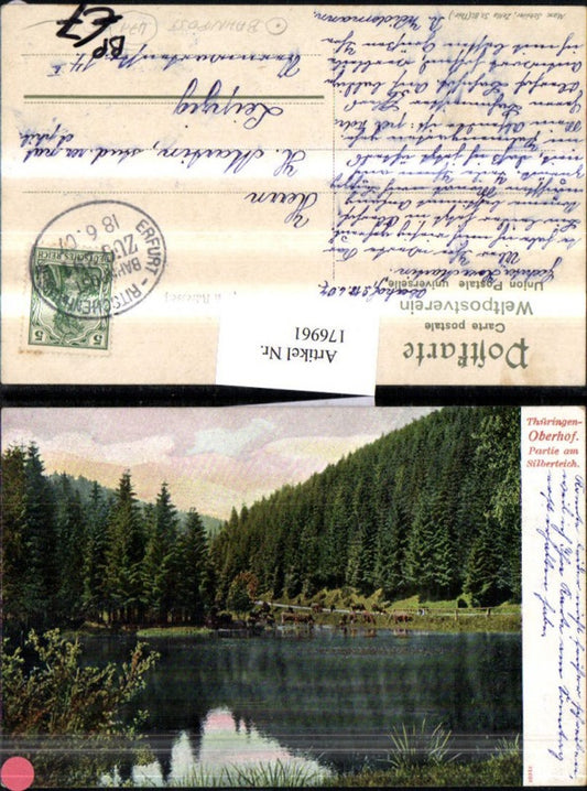 176961,Thüringen-Oberhof Partie am Silberteich Bahnpost Zug 291