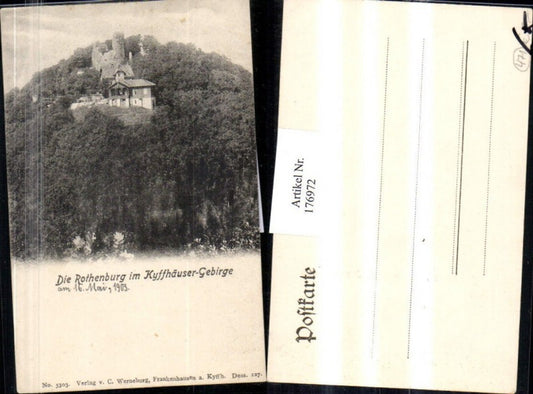 176972,Die Rothenburg im Kyffhäuser-Gebirge
