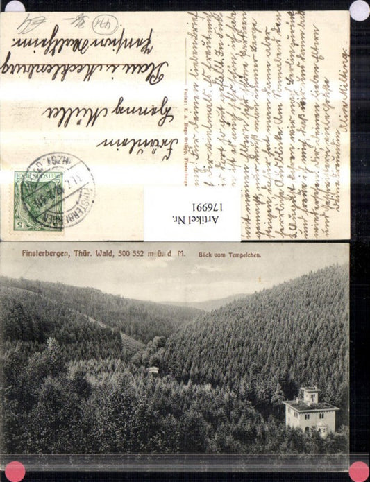 176991,Finsterbergen Thüringer Wald Blick v. Tempelchen