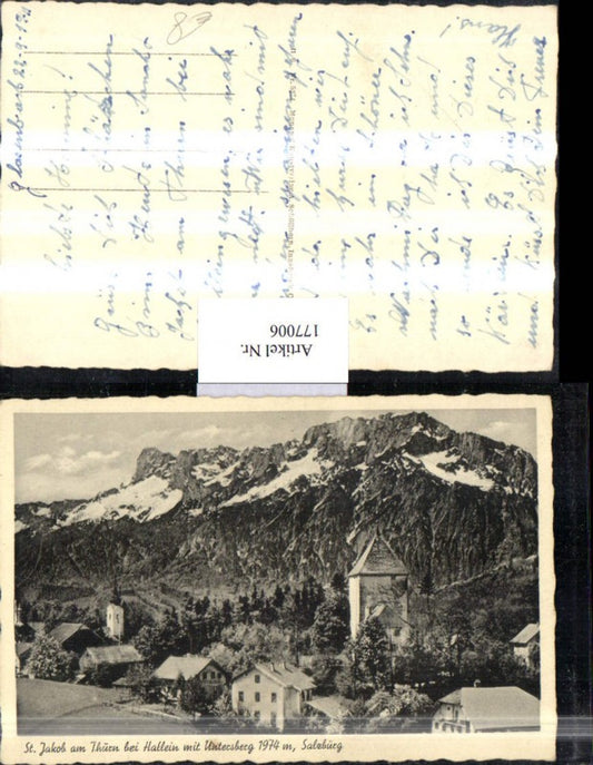 177006,St. Jakob am Thüren b. Hallein m. Untersberg Teilansicht