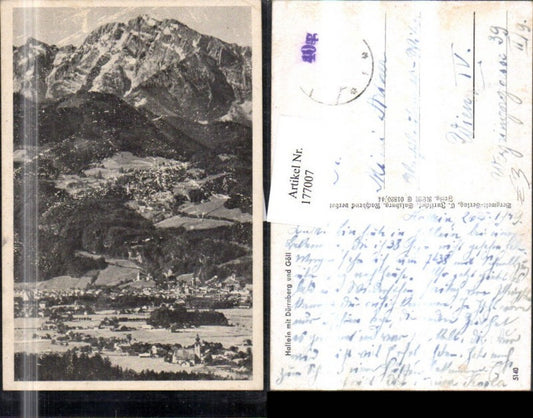 177007,Hallein m. Dürrnberg und Göll Totale