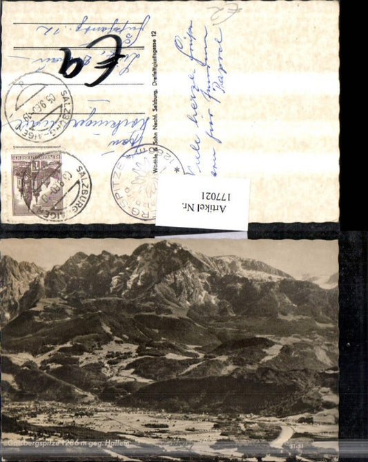 177021,Gaisbergspitze geg. Hallein Totale