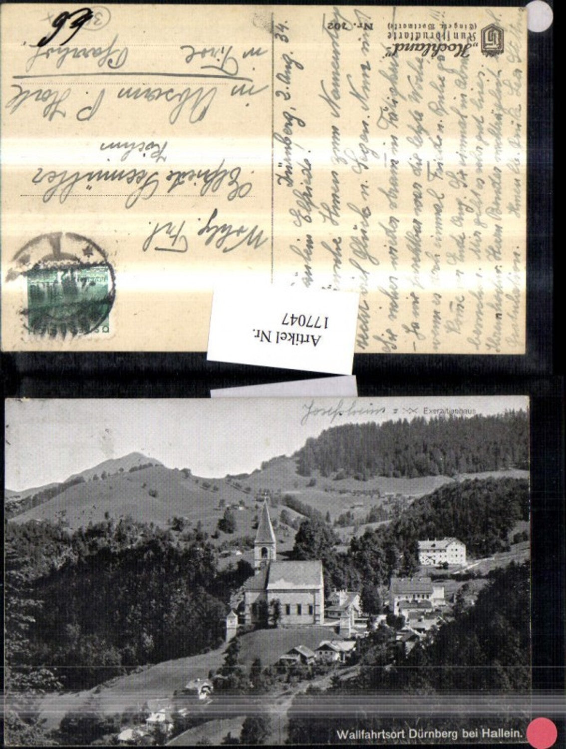 177047,Wallfahrtsort Dürnberg b. Hallein Totale Kirche