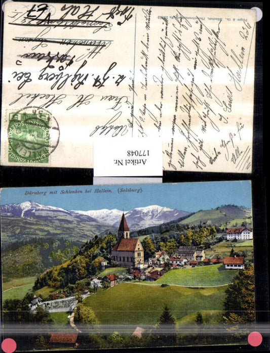 177048,Dürnberg m. Schlenken b. Hallein Totale Kirche pub Purger & Co 10853