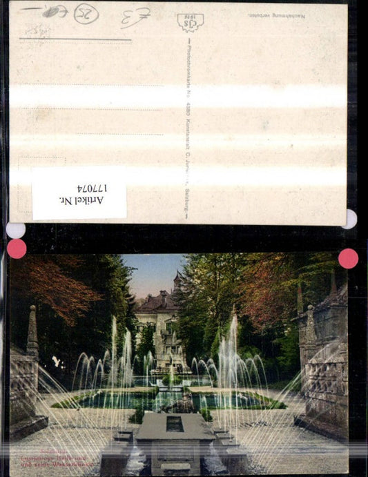 177074, Salzburg Hellbrunn Palace and its water features, fountains