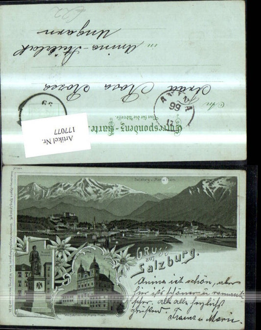177077, Salzburg Lithograph by Mondschein