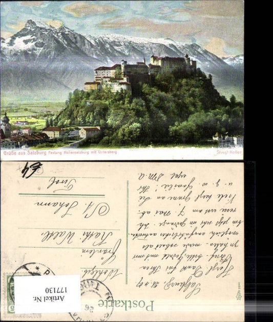 177130,Salzburg Festung Hohensalzburg m. Untersberg