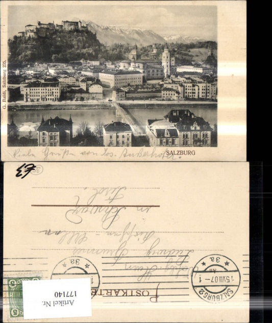 177140,Salzburg Ansicht 1907