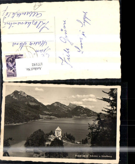 177192,Fuschlsee m. Schober u. Schafberg Foto Ak