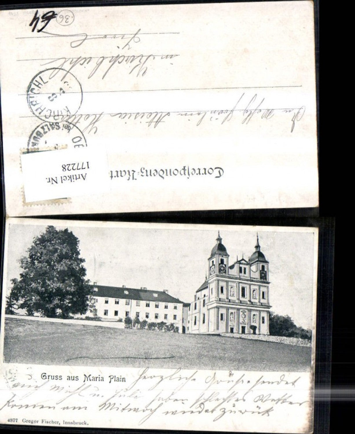 177228,Gruss a. Maria Plain b. Salzburg Wallfahrtskirche Kirche