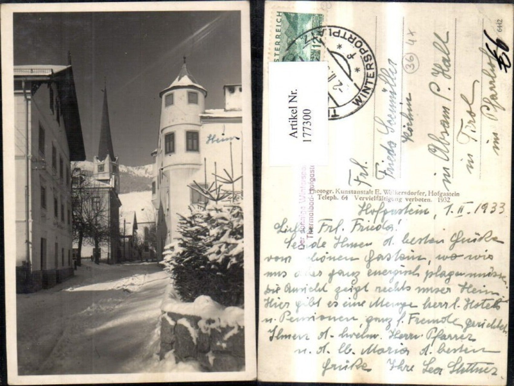 Alte Ansichtskarte – Old Postcard