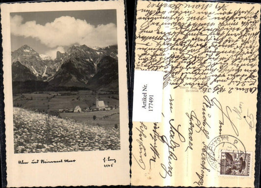 177491,Alm b. Saalfelden m. Steinernem Meer 1935 Teilansicht