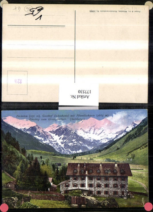 177530,Ferleiten Gasthof Lukashansl m. Pfandlscharte Einstieg z. Großglockner pub Purger & Co 10895