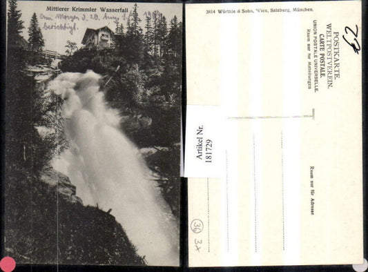 181729,Mittlerer Krimmler Wasserfall b. Krimml